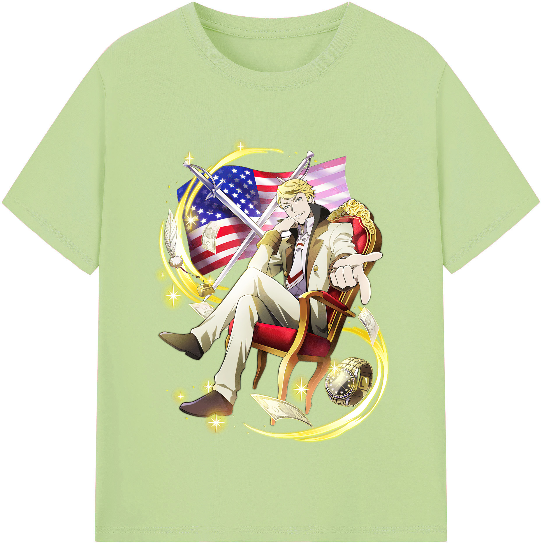 （画像用） 文豪ストレイドッグス Bungo Stray Dogs 綿100％半袖Tシャツ（フロントプリント）